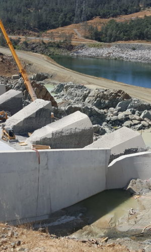 photo of Oroville Dam Emergency Spillway Repair Conet project