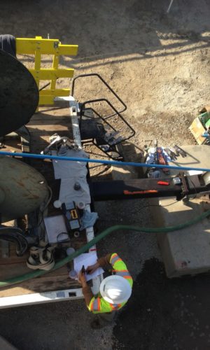 photo of equipment used to rehabilitate a production well for California Water Service Co