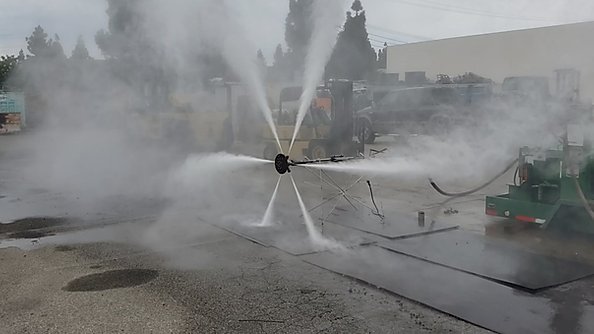 photo of WellJet Tool in Action, from Hydropressure Cleaning, Inc.